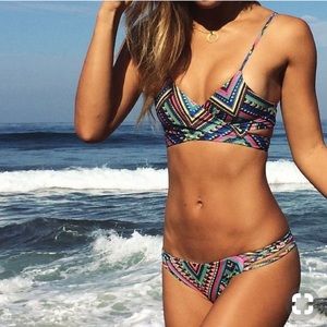 L’space Antigua black reversible bikini